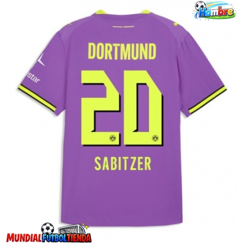 Camiseta Borussia Dortmund Marcel Sabitzer #20 Tercera Equipación Replica 2026-27 mangas cortas